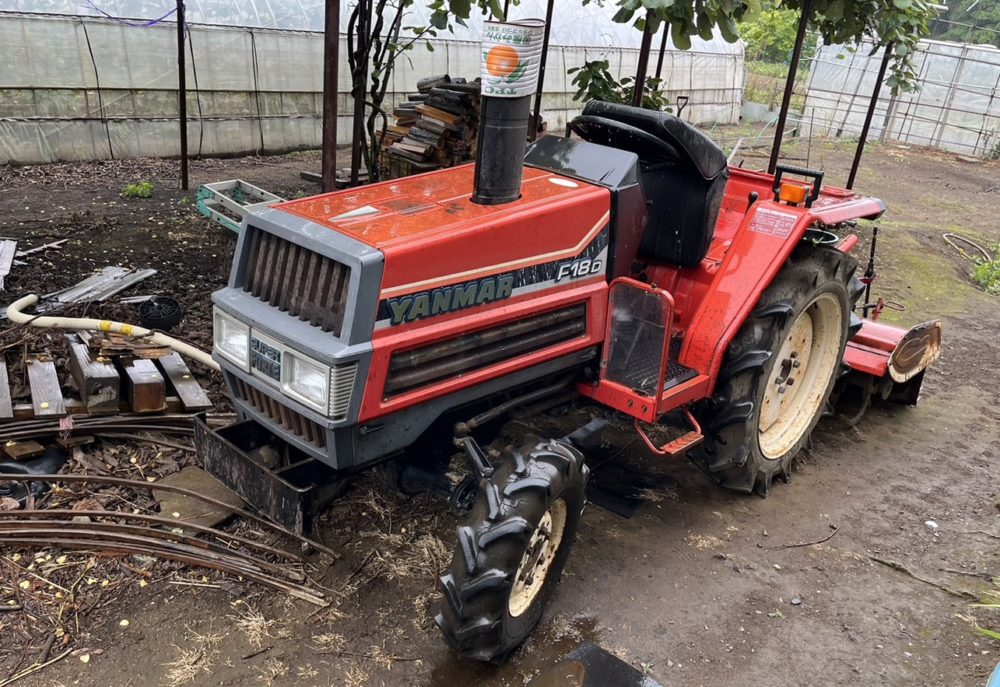 岩手　現状　売切り　ヤンマー　F18D　トラクター　18馬力　4駆　中古 【B2803841231】BMトレーディング水沢 ヤンマー トラクター F18D 4WD 384ｈ 18馬力 農機具 東北 岩手 宮城